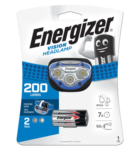 Energizer Light Headlight 200 Lumens & 7 Hrs (3xAAA) Vision