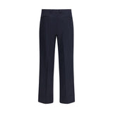 Valentino Blue Fleece Wool Dress Pants