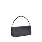 Valentino Garavani Black Calf Leather Bos Taurus Shoulder Bag