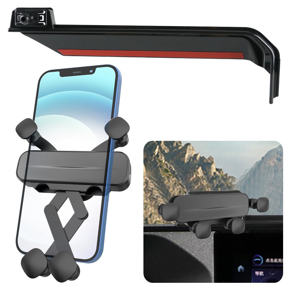 LUNQIN Car Phone Holder Mount for Toyota Land Cruiser 2024 2025 Auto Accessories Navigation Screen Bracket Interior Decoration Mobile Cell Phone Mount case