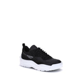 Valentino Garavani Black Calf Leather Bos Taurus Chunky Sneakers