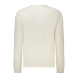 Calvin Klein White Cotton Men's Long-Sleeve T-Shirt