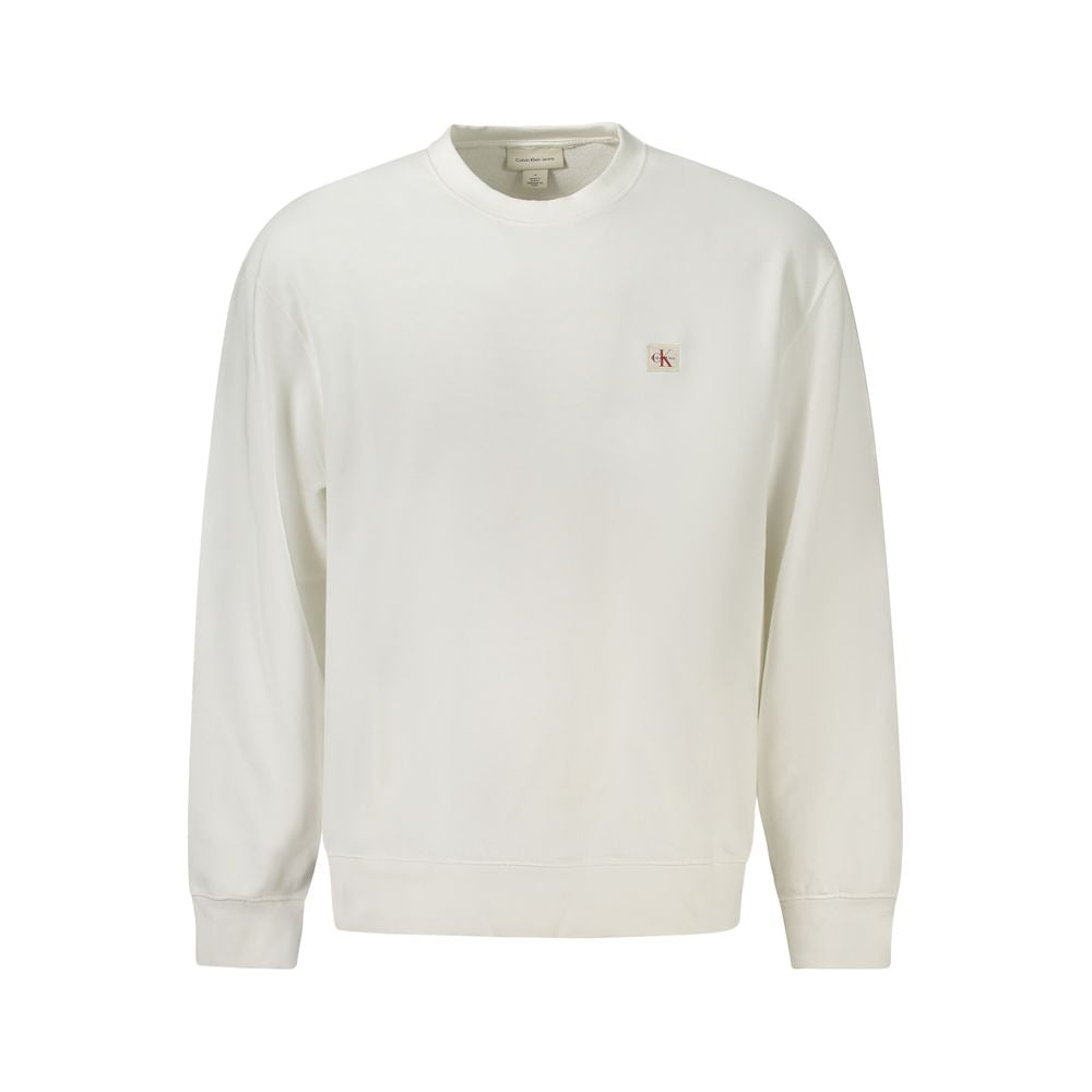 Calvin Klein White Cotton Men Sweater