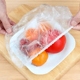 Disposable Plastic Food Storage Covers - 50/100pcs Set