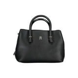 Tommy Hilfiger Black Polyurethane Women Handbag