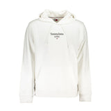 Tommy Hilfiger White Cotton Men's Sweatshirt with Hood