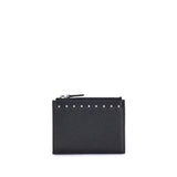 Valentino Garavani Black Calf Leather Bos Taurus Wallet
