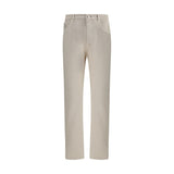 Brunello Cucinelli Cream Cotton Jeans Denim