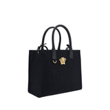 Versace Black Cotton Shoulder Bag