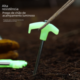 Outdoor Camping Glow-in-the-Dark Tent Stakes 25cm
