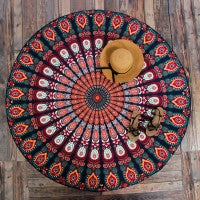 Printed Beach Towel and Yoga Mat Set