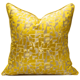 Golden Geometric Square Pillowcase for Home Decor