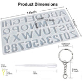 Letter Mould Keychain Epoxy Craft Kit