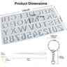 Letter Mould Keychain Epoxy Craft Kit