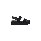 Calvin Klein Jeans Black Organic Cotton Platform Sandals
