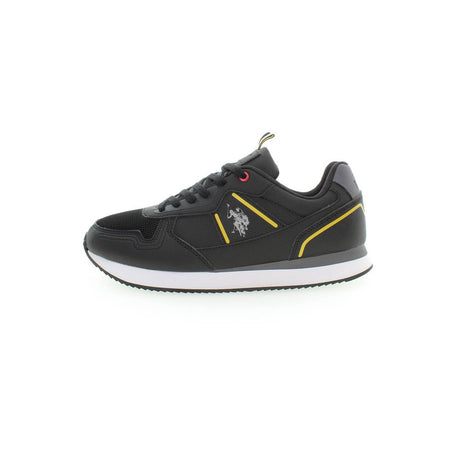 U.S. POLO ASSN. Black Polyurethane Men Sneaker