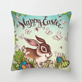 Easter Watercolor Bunny Pillowcase for Home and Office