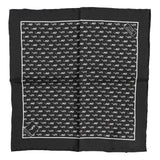 Dolce & Gabbana Black Sea Horse Silk Square Men Foulard Scarf