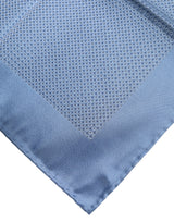Dolce & Gabbana Light Blue Silk Square Men Foulard Scarf
