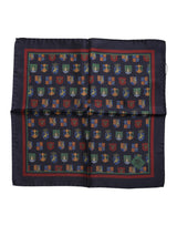 Dolce & Gabbana Multicolor Medals Square Foulard Scarf