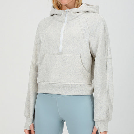 Women's Thickened Fleece Sports Jacket for Yoga Fitness