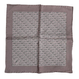 Dolce & Gabbana Brown Sea Horse Silk Square Foulard Scarf
