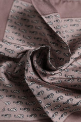 Dolce & Gabbana Brown Sea Horse Silk Square Foulard Scarf