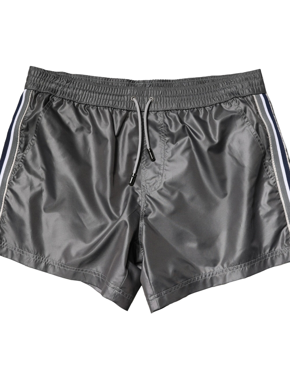 Dolce & Gabbana Gray Polyester Mid Waist Casual Bermuda Shorts