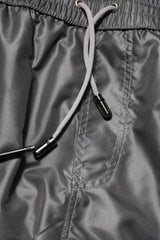 Dolce & Gabbana Gray Polyester Mid Waist Casual Bermuda Shorts