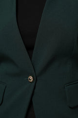 Maison Margiela Green Single Breasted One Button Coat Jacket