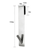 Punch-Free Stainless Steel Bathroom Hook