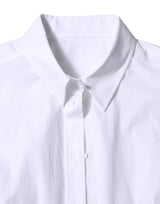 Dolce & Gabbana White Cotton Collared Long Sleeves Shirt Top