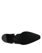 Dolce & Gabbana Black White Zebra Pony Fur Dress Shoes