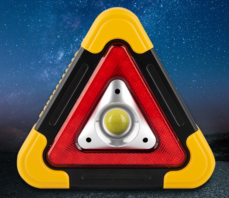 Solar Traffic Warning Light - Outdoor LED Emergency Lamp