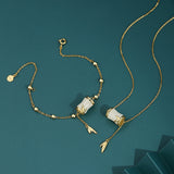 S925 Sterling Silver Natural Tianyuzhu Bracelet Necklace