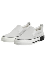 Dolce & Gabbana White Dotted Leather Slip On Men Sneakers Shoes