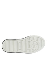 Dolce & Gabbana White Dotted Leather Slip On Men Sneakers Shoes