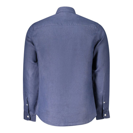 North Sails Blu Linen Men Shirt