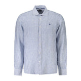 North Sails Blu Linen Men Shirt