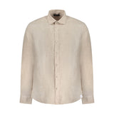 North Sails Beige Linen Men Shirt