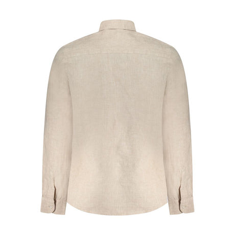 North Sails Beige Linen Men Shirt