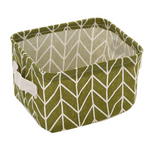 Desktop Makeup Organizer Storage Box with Linen Basket