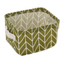 Desktop Makeup Organizer Storage Box with Linen Basket