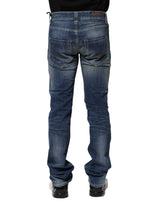 Dondup Blue Washed Skinny Fit Casual Men Denim Jeans
