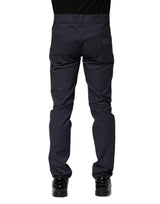 Dolce & Gabbana Dark Blue Cotton Skinny Denim Jeans