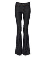 John Galliano Blue Mid Waist Cotton Wide Leg Denim Jeans