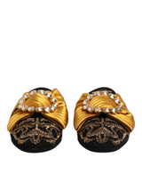 Dolce & Gabbana Multicolor Embellished Flat Sandals Shoes