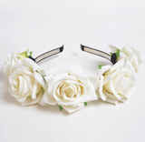Rose Flower Wreath Headband Photography Accessory