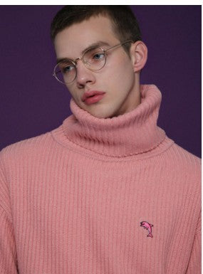 Trendy Oversized Turtleneck Sweater for Couples