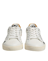Dolce & Gabbana White Leather MILANO Low Top Sneakers Shoes
